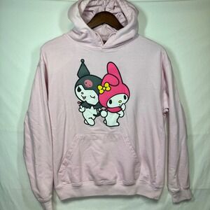 Sanrio My Melody Kuromi Graphic Hoodie Pullover Sweatshirt Pink‎ Sz Medium